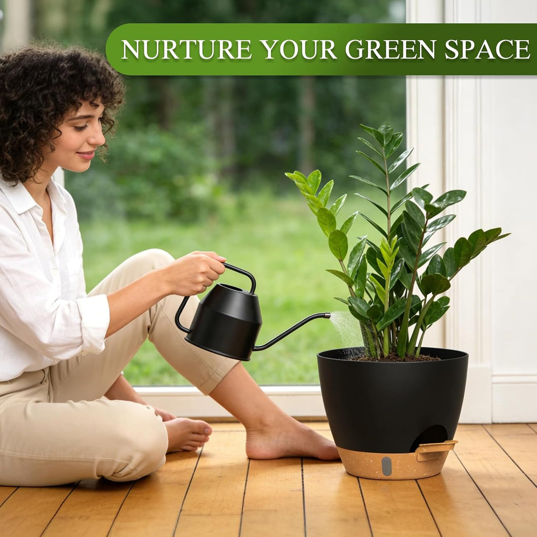 3-Pack Self-Watering Plant Pots – 12", 10" & 8"
